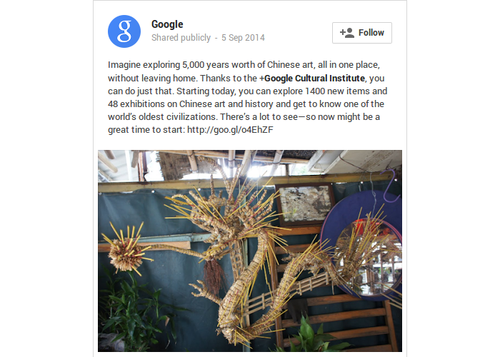 Image Credit: Google's Google Plus