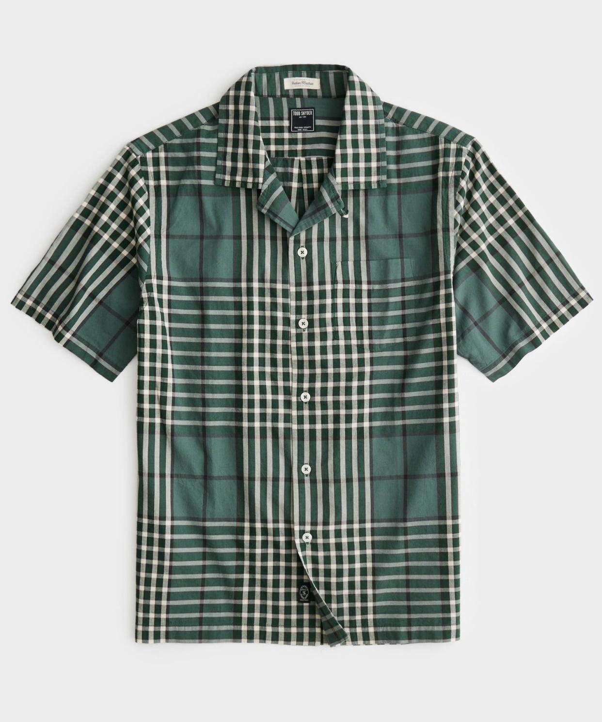 <p><a href="https://go.redirectingat.com?id=74968X1596630&url=https%3A%2F%2Fwww.toddsnyder.com%2Fcollections%2Fcamp-collar-shirts%2Fproducts%2Fgreen-madras-short-sleeve-camp-collargreen&sref=https%3A%2F%2Fwww.menshealth.com%2Fstyle%2Fg40737622%2Fbest-camp-collar-shirts%2F" rel="nofollow noopener" target="_blank" data-ylk="slk:Shop Now;elm:context_link;itc:0;sec:content-canvas" class="link rapid-noclick-resp">Shop Now</a></p><p>Green Madras Camp Collar Shirt</p><p>$158.00</p><p>toddsnyder.com</p>