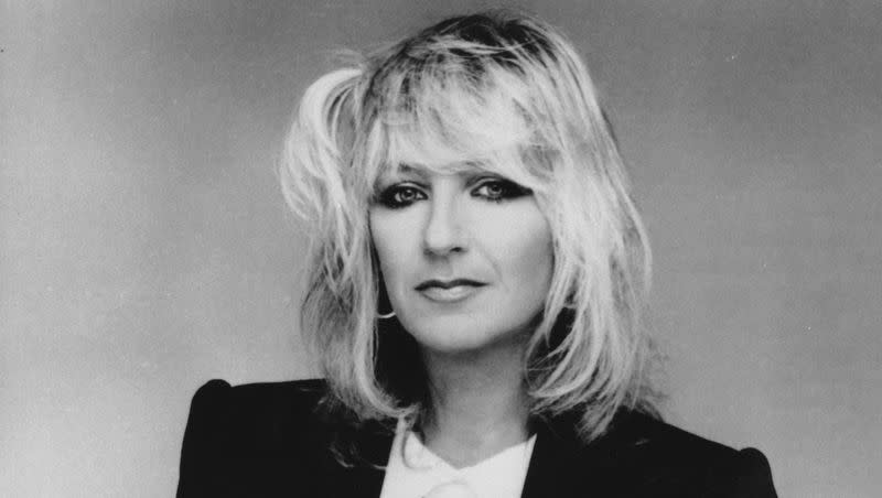 Christine McVie, a member of the musical group Fleetwood Mac, is pictured in February 1983. McVie died at age 79 on Wednesday, Nov. 30, 2022, following a “short illness,” according to an Instagram post from her family.   