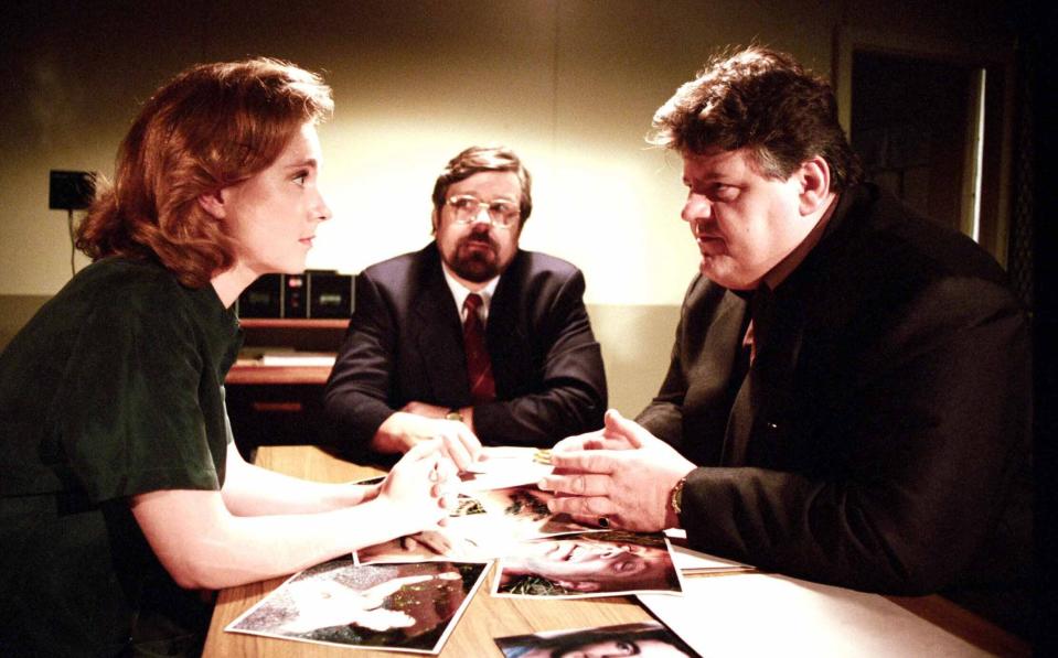 Emily Joyce, Ricky Tomlinson and Robbie Coltrane - ITV/Shutterstock