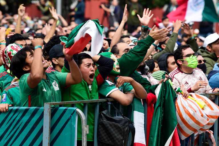 Los hinchas mexicanos coparon las tribunas del estadio 974 de Doha