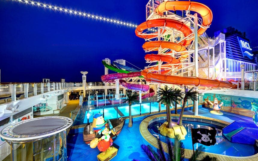 The Aqua Park on board Norwegian Getaway