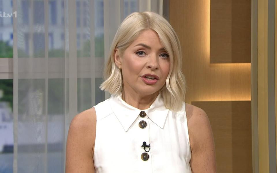 Holly Willoughby presents This Morning on ITV for the first time since the departure of Philip Schofield