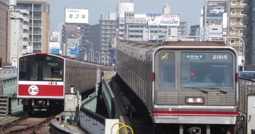 大阪地鐵一輛列車因為司機腹痛難耐傳出過站不停意外。(示意圖/翻攝自維基百科)