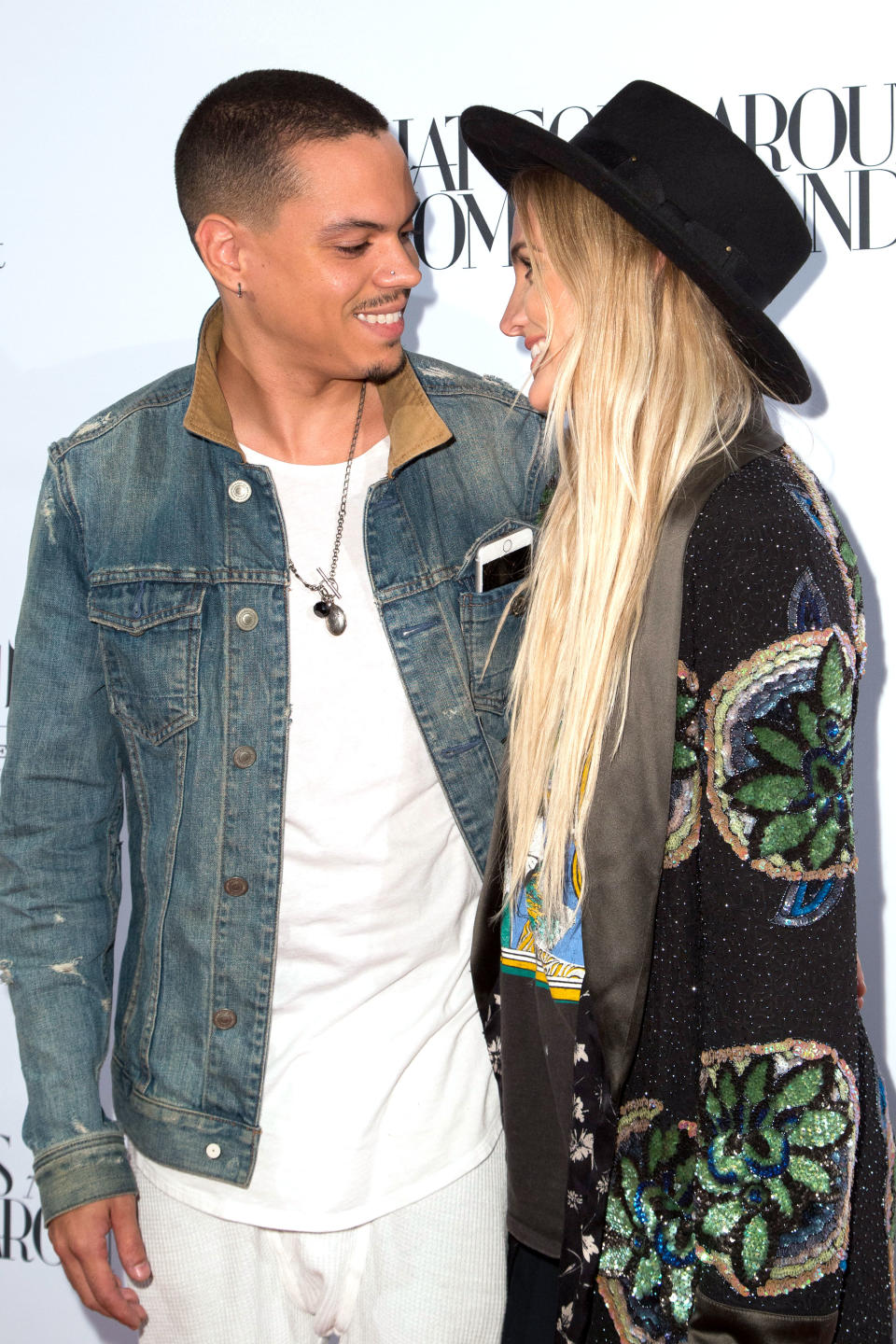 Evan Ross and Ashlee Simpson