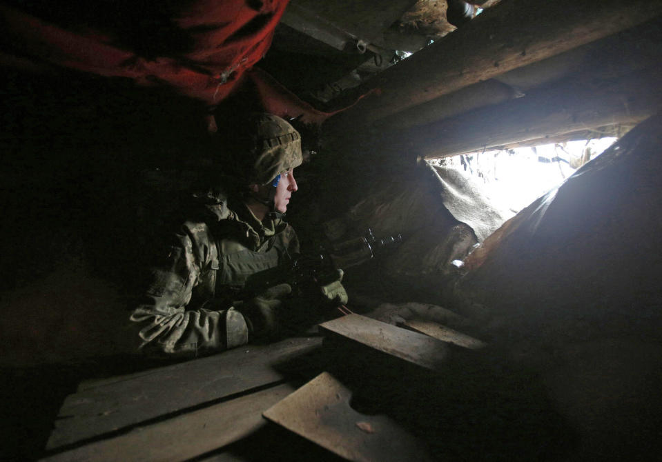 A Ukrainian Military Forces soldier (Anatolii Stepanov / AFP - Getty Images)