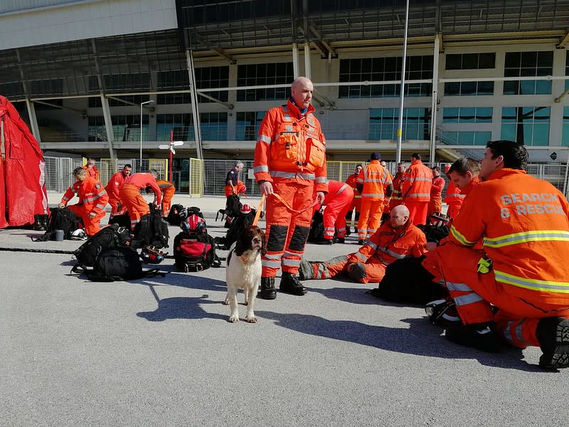 The team's canine members are "incredible", Mr Davies said.