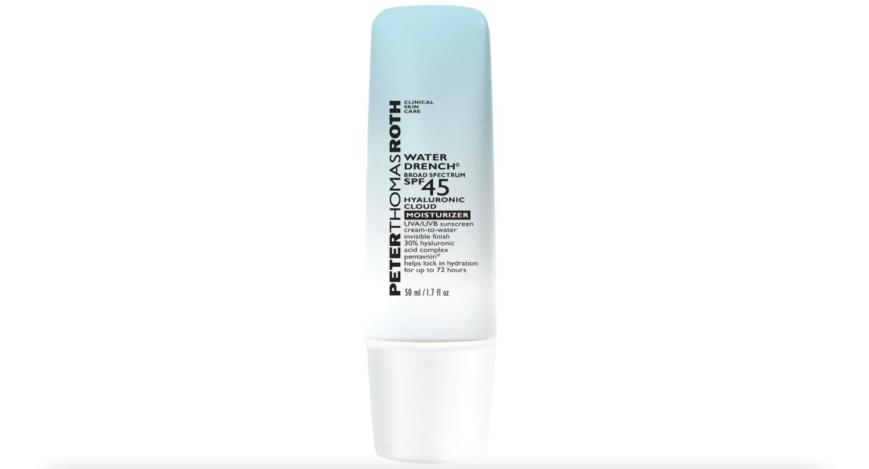 <p><a href="https://go.redirectingat.com?id=74968X1596630&url=https%3A%2F%2Fwww.sephora.com%2Fproduct%2Fpeter-thomas-roth-water-drench-hyaluronic-hydrating-moisturizer-spf-45-P458576&sref=https%3A%2F%2Fwww.thepioneerwoman.com%2Fbeauty%2Fskin-makeup-nails%2Fa36031234%2Fmineral-vs-chemical-sunscreen%2F" rel="nofollow noopener" target="_blank" data-ylk="slk:Shop Now;elm:context_link;itc:0;sec:content-canvas" class="link rapid-noclick-resp">Shop Now</a></p><p>Peter Thomas Roth Water Drench® Hyaluronic Hydrating Moisturizer SPF 45</p><p>$55.00</p><p>sephora.com</p><span class="copyright">Sephora</span>