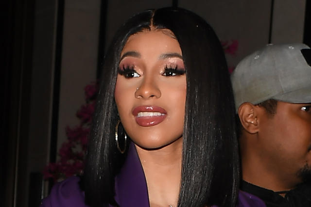 Cardi B Wore a Vintage Chanel Dress and Birkin Bag With $30 Shoes
