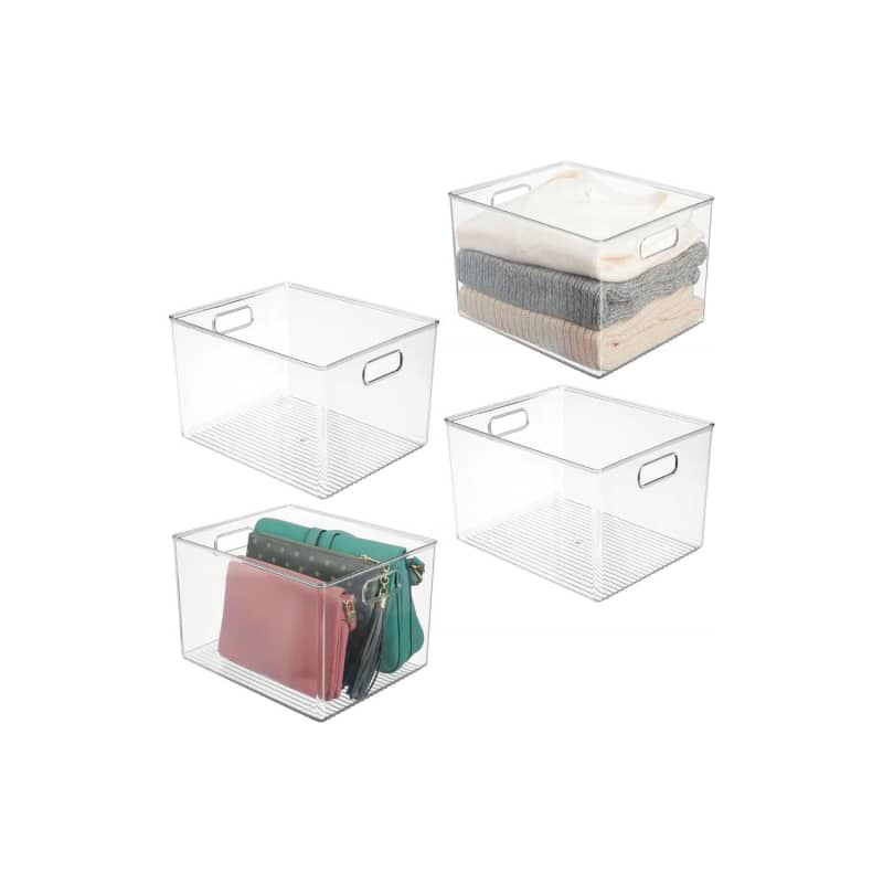 mDesign Plastic Storage Organizer Container Bin