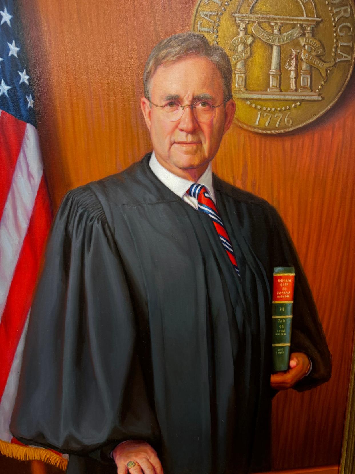 Columbia County Chief Superior Court Judge James G. Blanchard, Jr. in a portrait commissioned prior to his retirement. Blanchard said the portrait will be donated to Columbia County following his retirement.