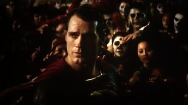 <strong>UPDATE:</strong> <em>One day after the Batman v. Superman trailer leaked online, Zack Snyder tweeted the official two-minute teaser trailer. You can watch the official trailer below. </em> It's only been a few days since director Zack Snyder revealed that the <em>Batman v. Superman </em>trailer would debut in select IMAX theaters on April 20, and after it was leaked on the Internet (and removed), the director has officially released the highly-anticipated footage. One question we had when first viewing the trailer was: Where's Batman?! #BatmanvSuperman #NotBlurry #NotPirated https://t.co/6twr1oFBvr— ZackSnyder (@ZackSnyder) April 17, 2015 <strong>PHOTOS: 7 Sexiest Superman Stars</strong> The two-minute trailer is everything you'd expect from a Christopher Nolan-produced film. While it is heavy on the scenes with Henry Cavill's Superman, there are a few glimpses of Ben Affleck's Batman. After all, his name does come first in the movie title. The trailer picks up where <em>Man of Steel </em>left off and shows that Superman is having some trouble with his public persona. While neither caped-crusader speaks until the end, most of the trailer includes news pundits commenting over images of Superman, and questioning his motives. One pundit points out, "Is it really surprising that the most powerful man in the world should be a figure in controversy?" Warner Bros. "We as a population on this planet have been looking for a savior," another man is heard saying. "Maybe he's just a guy trying to do the right thing," someone else says. Warner Bros. Opposing that opinion, the next pundit voice says, "Human beings have a terrible track record of following people with great power." <strong> NEWS: Ben Affleck to His 'Batman' Critics -- I Can Do This </strong> A woman chimes in, "The world has been so caught up with what he can do that no one has asked what he should do." Cameras then zoom into a statue where someone has spray painted "False God." It's not until a minute into the trailer that Affleck pops up looking ready to don the Dark Knight suit. Warner Bros. He's next seen suited up and standing on tall buildings, only to later confront Superman at the very end of the trailer. Warner Bros. <em> Batman v. Superman: Dawn of Justice</em> hits theaters on March 25, 2016, and you can watch the official trailer in theaters on Monday, April 20. <em>On this Flashback Friday, check out Michael Keaton's Batman, below.</em>