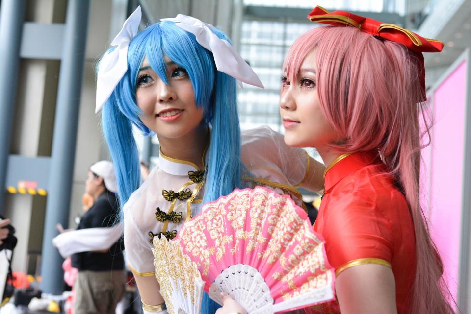 <p>Cosplayers at the Suntec Convention Centre for this year’s Anime Festival Asia Singapore. (Sharlene Sankaran/ Yahoo Singapore) </p>