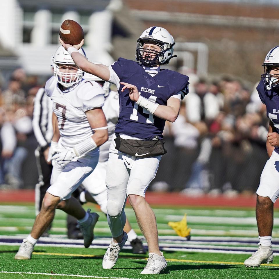 Westerly quarterback Landon Husereau is only a freshman but could become one of Rhode Island's top recruits at his position.