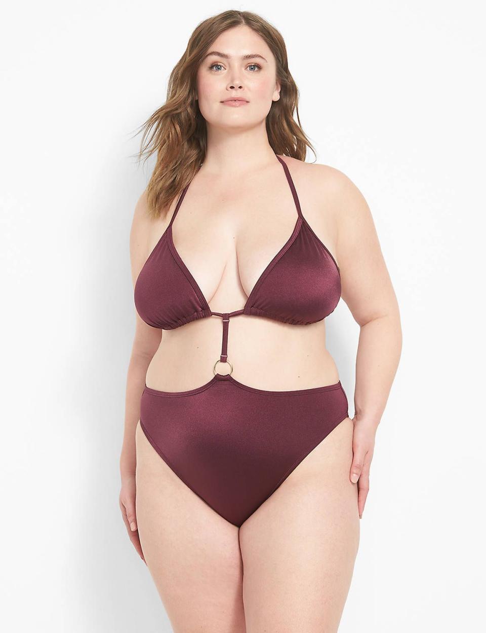 22) No-Wire String Bikini Swim One-Piece