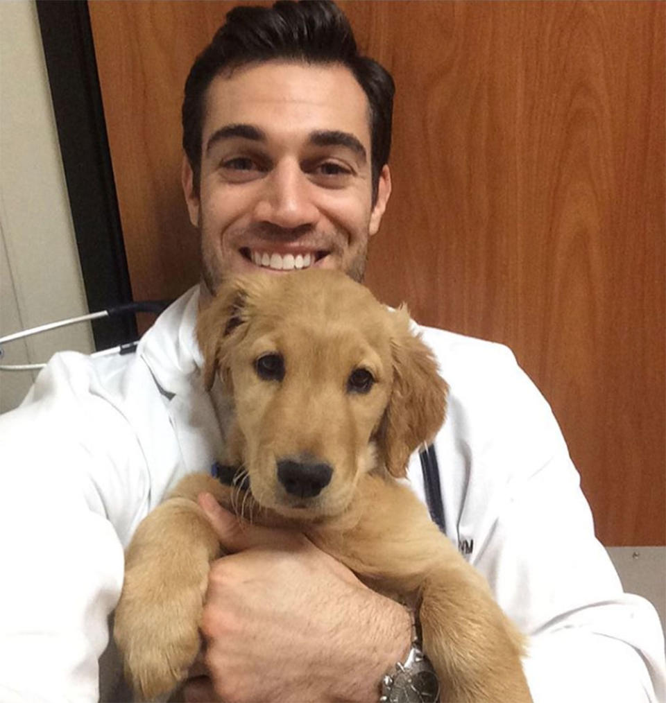 <p>Antin asks, "This Golden Retriever puppy is undeniably adorable tho, right?" So right.</p>