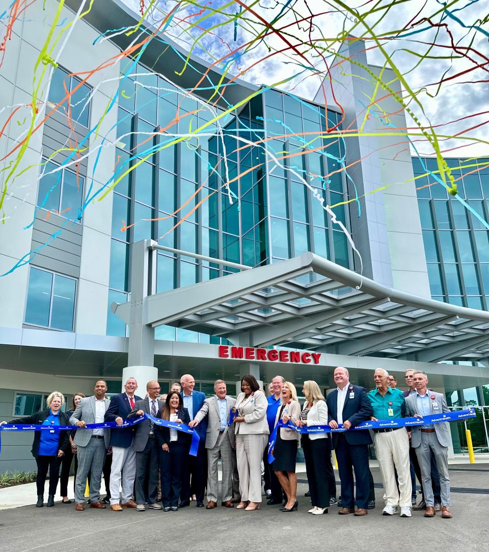 AdventHealth Palm Coast Parkway staff hold ribbon-cutting ceremony at the new hospital Wednesday, Aug. 2, 2023.