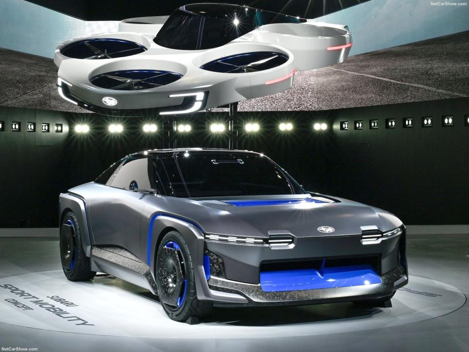 Sport Mobility Concept的外觀有著復古肌肉車的造型，但內裡卻是純電架構。