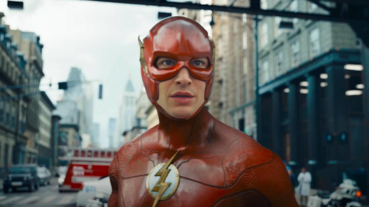  Ezra Miller as Barry Allen in The Flash/Batman in The Flash 