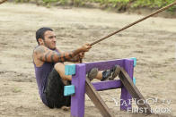 "Persona Non Grata" - Brandon Hantz of the Bikal Tribe competes in the Immunity Challenge during the fifth episode of "Survivor: Caramoan - Fans vs. Favorites."