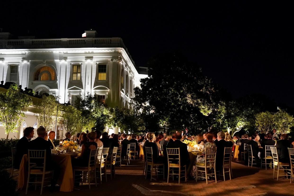 white house rose garden state dinner australia