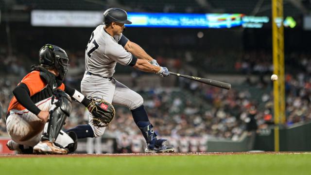 Giancarlo Stanton's three-run homer, 10/18/2022