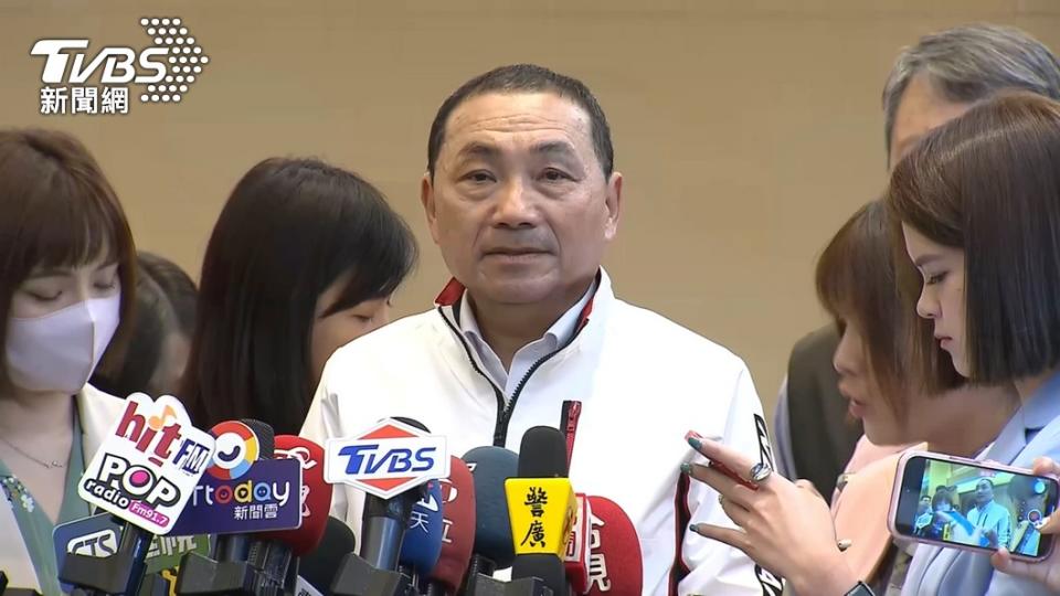 侯友宜確定被徵召成為2024總統參選人。（圖／TVBS）