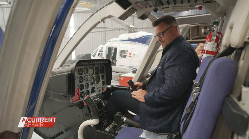 MAFS' Timothy in a helicopter