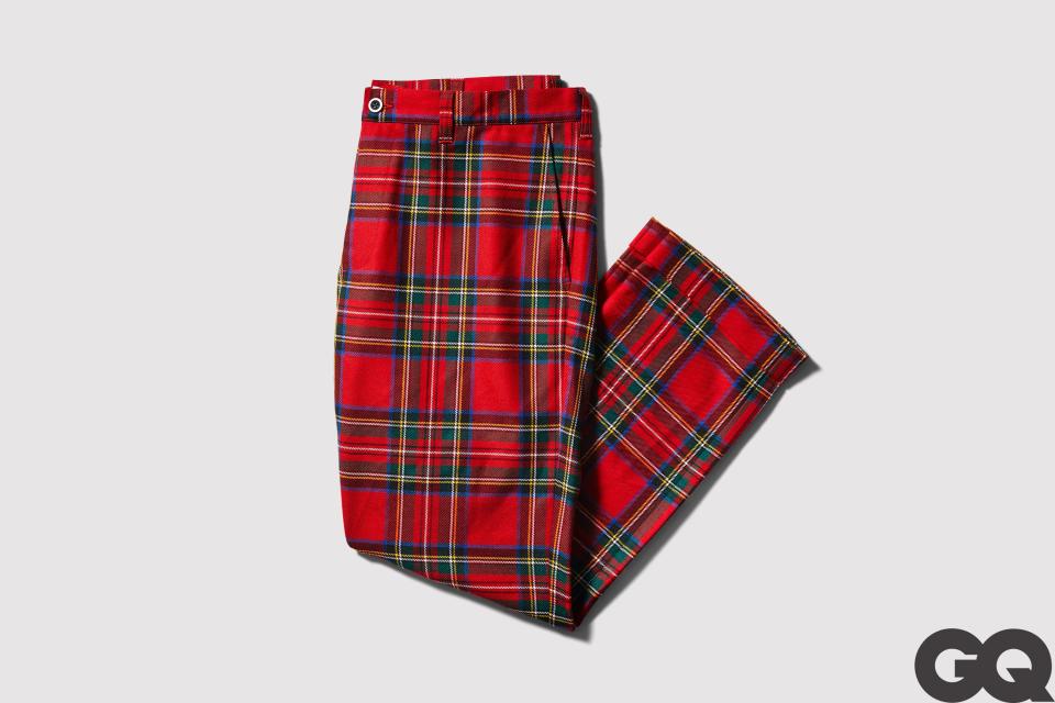 Supreme/Comme des Garçons SHIRT plaid trouser, fall- winter 2015.