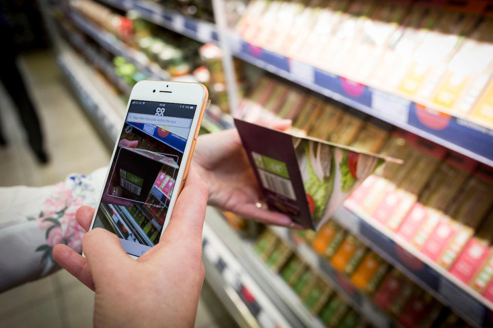 The number of cash payments in supermarkets has been falling – digital payments are growing (Chris Bull/UNP/Co-op)