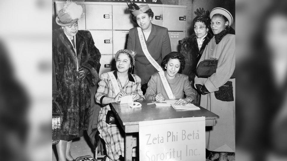 Members of Zeta Phi Beta Sorority, Inc. 1951. - Afro American Newspapers/Gado/Getty Images