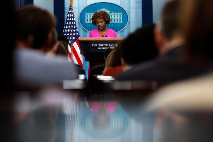 White House press secretary Karine Jean-Pierre