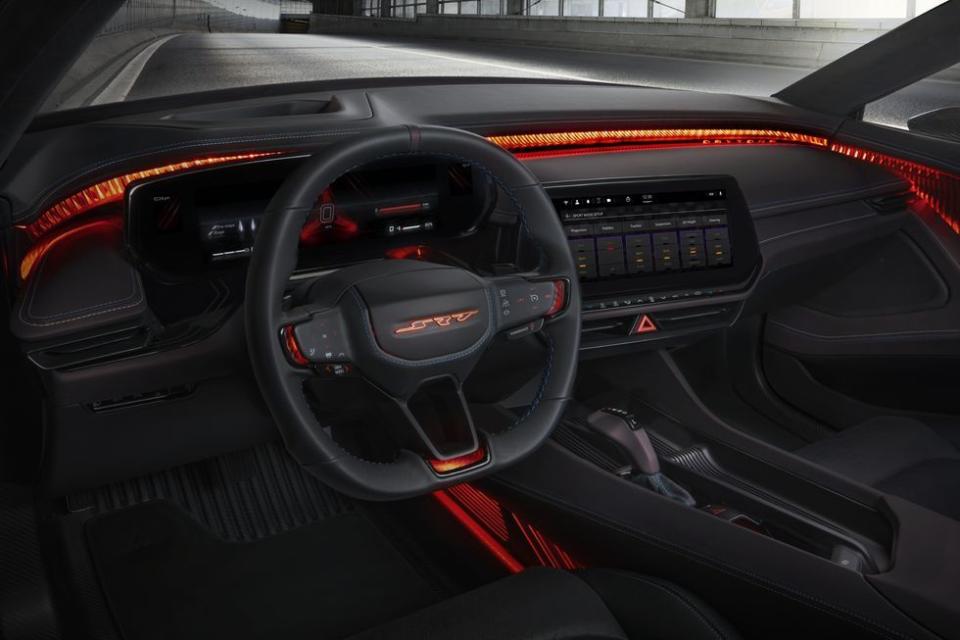 the interior of 2025 charger