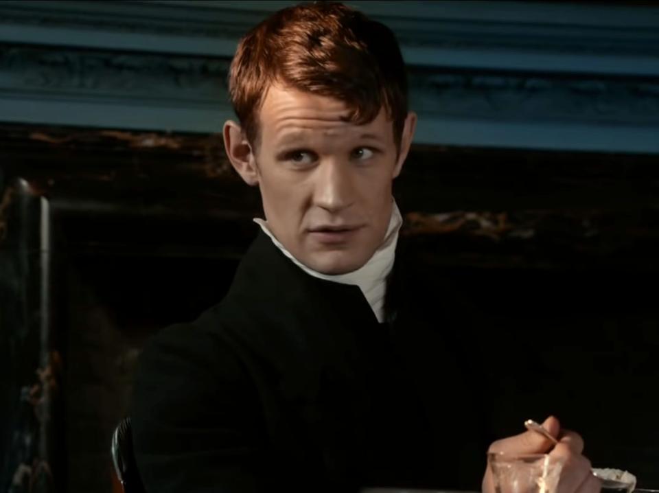 Matt Smith in Pride and Prejudice and Zombies Mr. Collins