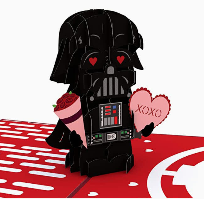 best valentine for him darth vader pop up card-z 