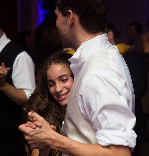 Jeremy Jordan pictured above with Sarah at his wedding in 2012. Source: Facebook.