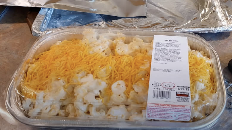 Kirkland Signature Mac and Cheese package