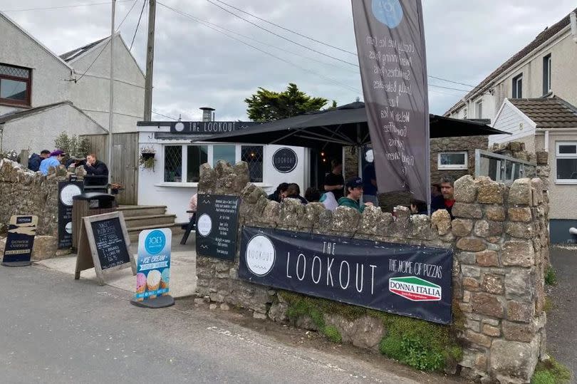 The Lookout cafe, Rhossili, with the raised decking on the left -Credit:Richard Youle