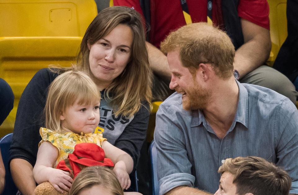 It''s clear he's joking as he laughs at the young girl's unfazed expression.