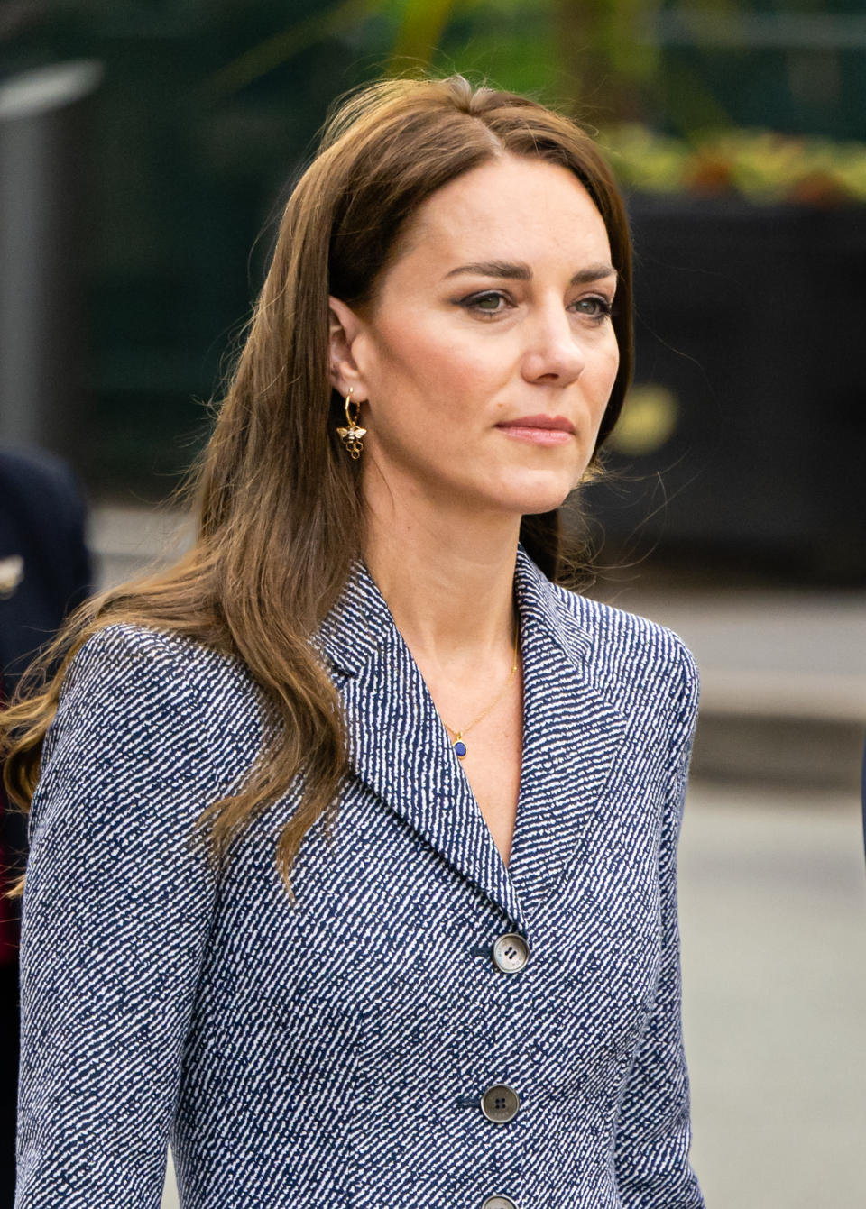 Duchess of Cambridge's earrings paid homage to victims of the terrorist attack that took place after an Ariana Grande concert at Manchester Arena on May 22, 2017. (WireImage)