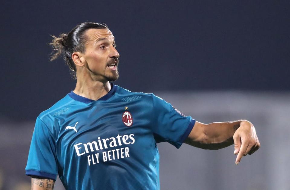 AC Milan striker Zlatan Ibrahimovic could line up against Liverpool on Tuesday (Niall Carson/PA) (PA Archive)