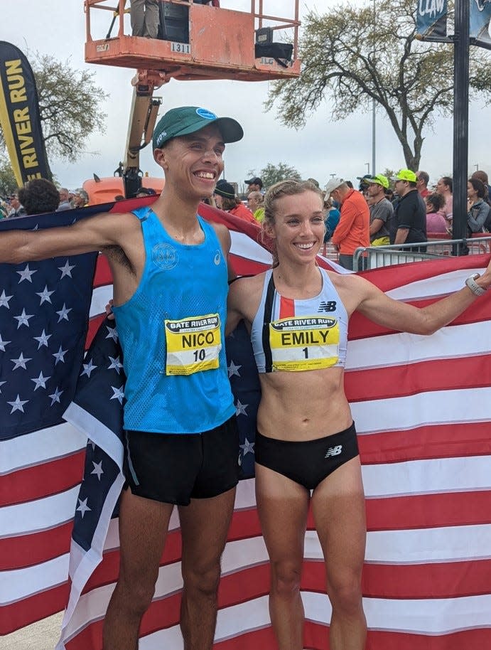 Nico Montanez and Emily Sisson won the 2022 Gate River Run in Jacksonville.