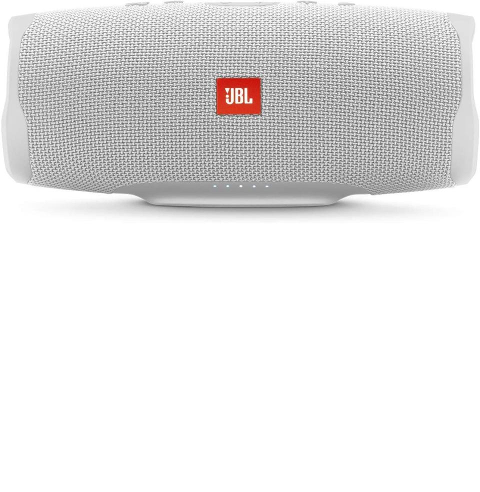 <p><strong>JBL</strong></p><p>amazon.com</p><p><strong>$139.95</strong></p><p><a href="https://www.amazon.com/JBL-Portable-Waterproof-Wireless-Bluetooth/dp/B07HKQ6YGX?tag=syn-yahoo-20&ascsubtag=%5Bartid%7C10054.g.34313481%5Bsrc%7Cyahoo-us" rel="nofollow noopener" target="_blank" data-ylk="slk:Buy;elm:context_link;itc:0;sec:content-canvas" class="link ">Buy</a></p><p><strong><del>$179.95</del> (22% off)</strong></p><p>Actually, a load of <a href="https://www.amazon.com/deal/a9e02286/ref=gbps_ulm_m-3_5112_a9e02286" rel="nofollow noopener" target="_blank" data-ylk="slk:JBL speakers, headphone, and earbuds;elm:context_link;itc:0;sec:content-canvas" class="link ">JBL speakers, headphone, and earbuds</a> are on sale right now. The Charge 4 just happens to be the most versatile: portable, waterproof, and loud.</p>