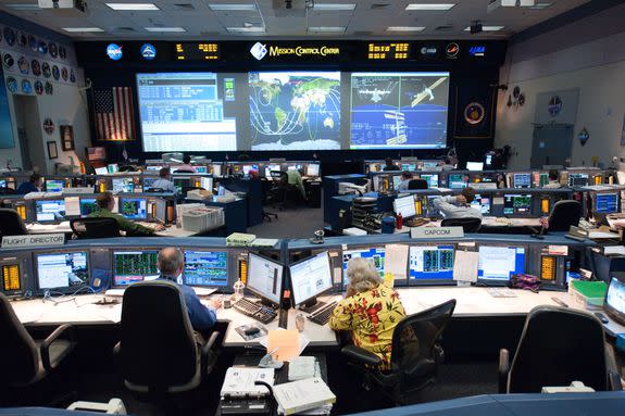 Mission control in Houston in July 2011.