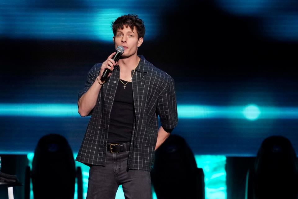 Matt Rife, pictured here performing at Madison Square Garden during Dave Chappelle's 50th birthday celebration week, will play St. Petersburg's Mahaffey Theater on Oct. 5.