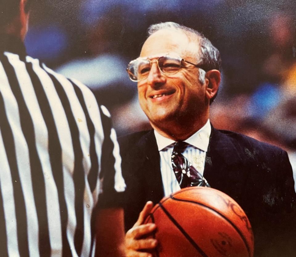 Glen Korobov during his days as a college basketball coach.