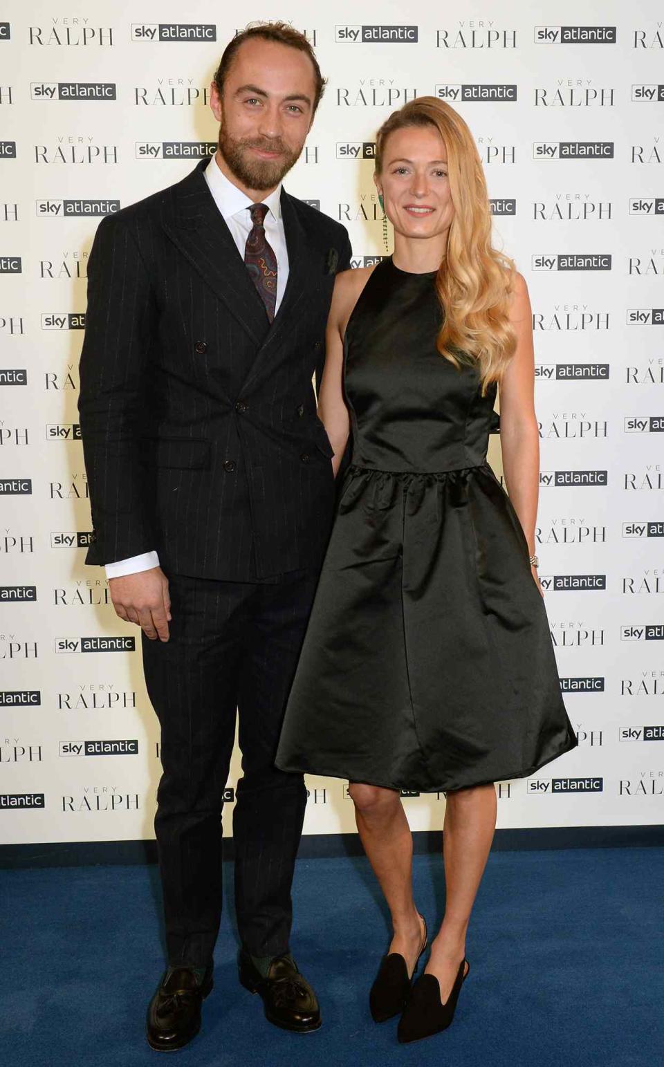 James Middleton and Alizee Thevenet attend the UK Premiere of 'Very Ralph' at Royal Academy of Arts on November 14, 2019 in London, England