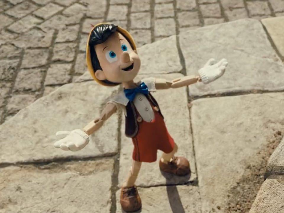 a still from the 2022 live-action adaptation of Pinocchio