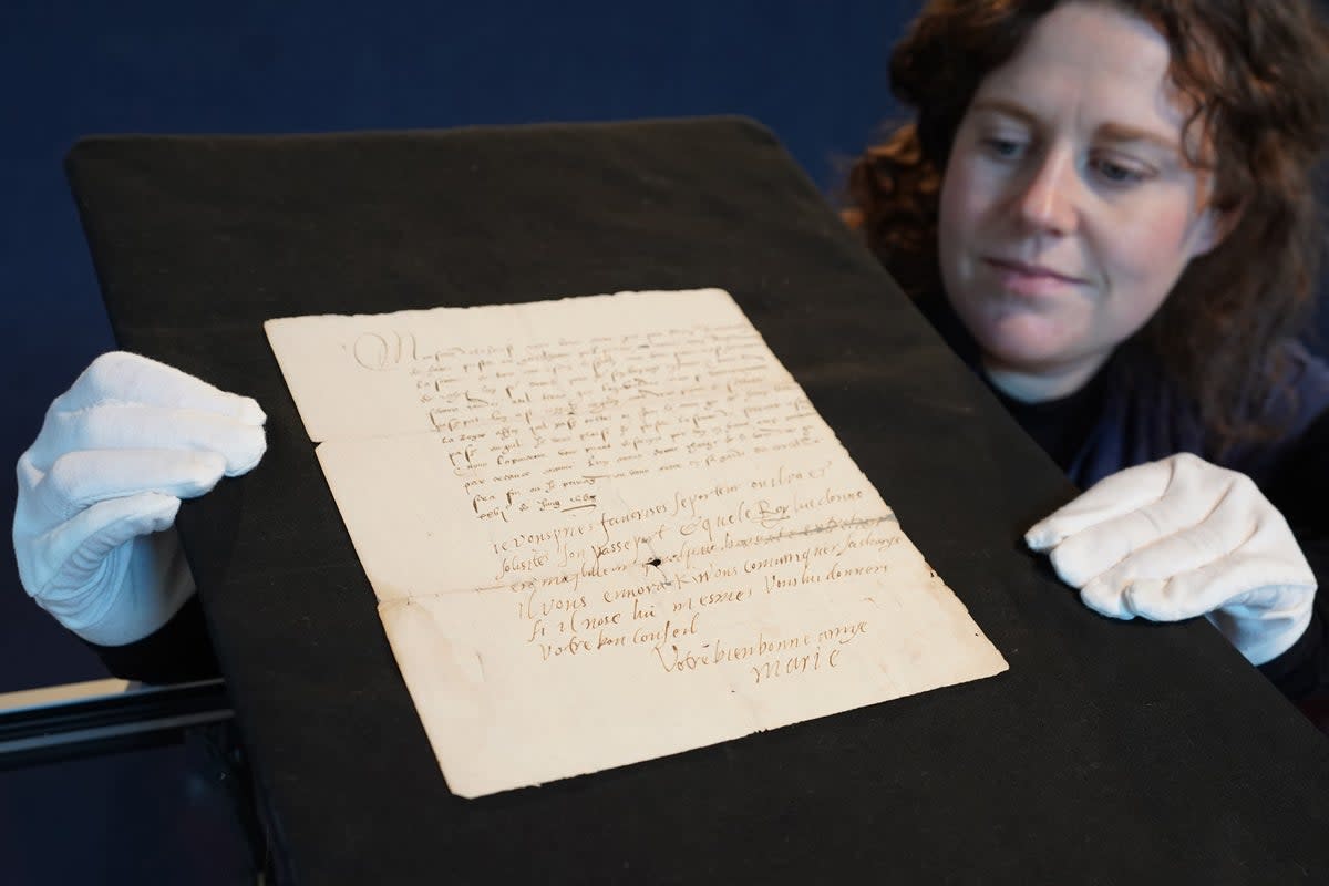 The letters date from 1578 to 1584, a few years before Mary’s beheading (PA Media)