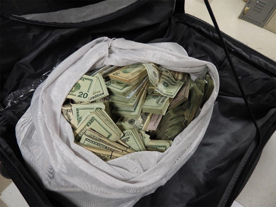 An American driver was arrested after attempting to enter Canada with 400 pounds of cannabis and $600,000 cash.